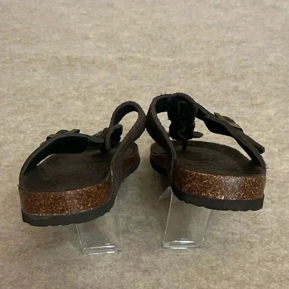 Muk Luks Brown Suede Braided Slip On Thong Sandals Women’s Size 7 - Picture 6 of 8